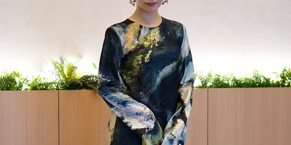 Aclerのドレスをレンタル｜新着アートプリントマキシに注目