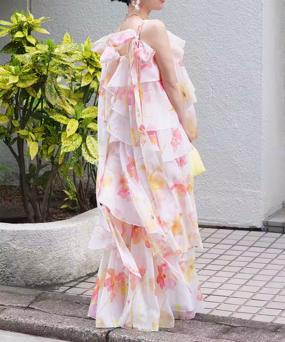 グレイシーマキシドレス画像_1955 - モデル身長：159cm