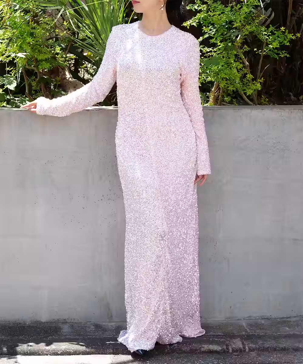3D SEQUINSマキシドレス / 9号(M)画像_2053 - モデル身長：159cm