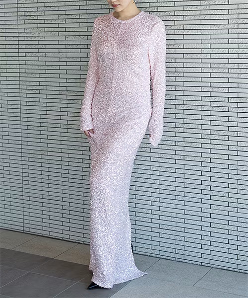 3D SEQUINSマキシドレス / 9号(M)