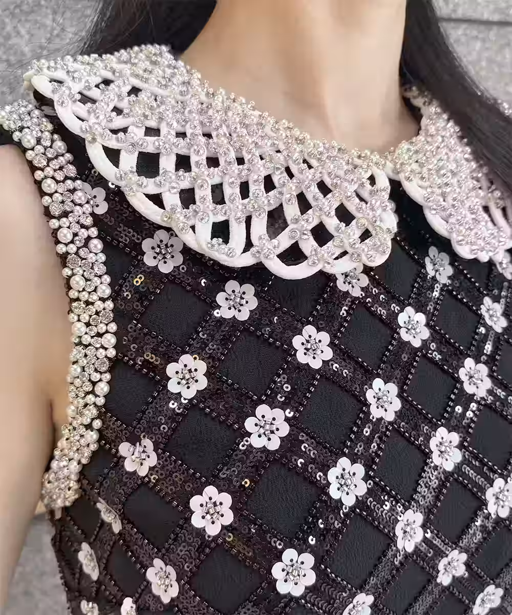 Aliviaエンベリッシュシフトドレス画像_1679 - モデル身長:159cm