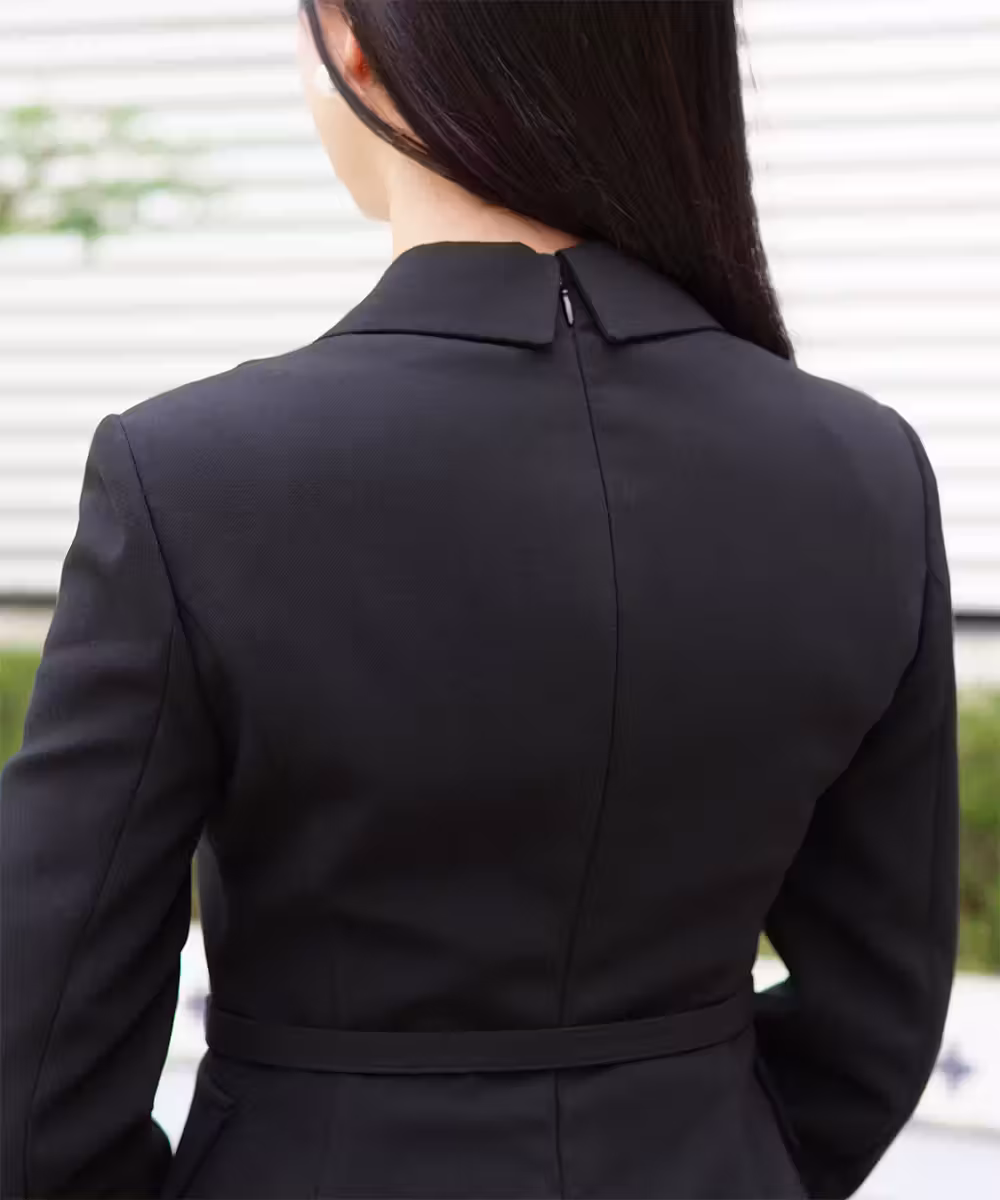 レーススカートジャケットドレス画像_2157 - モデル身長：159cm