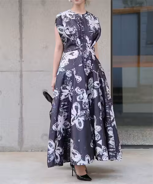リフトフローラルドレス